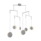 Bubble White Ring LED Chandelier Modern Mobile Chandelier 3, 6 or 9 Light