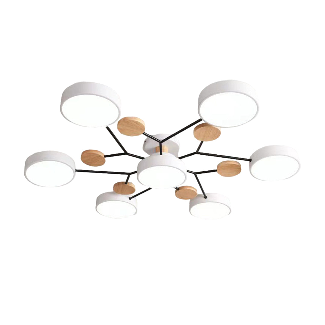 Pixie Sputnik Kids Ceiling Light Modern Flower LED Chandelier for Nurseries and Bedrooms