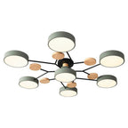 Pixie Sputnik Kids Ceiling Light Modern Flower LED Chandelier for Nurseries and Bedrooms