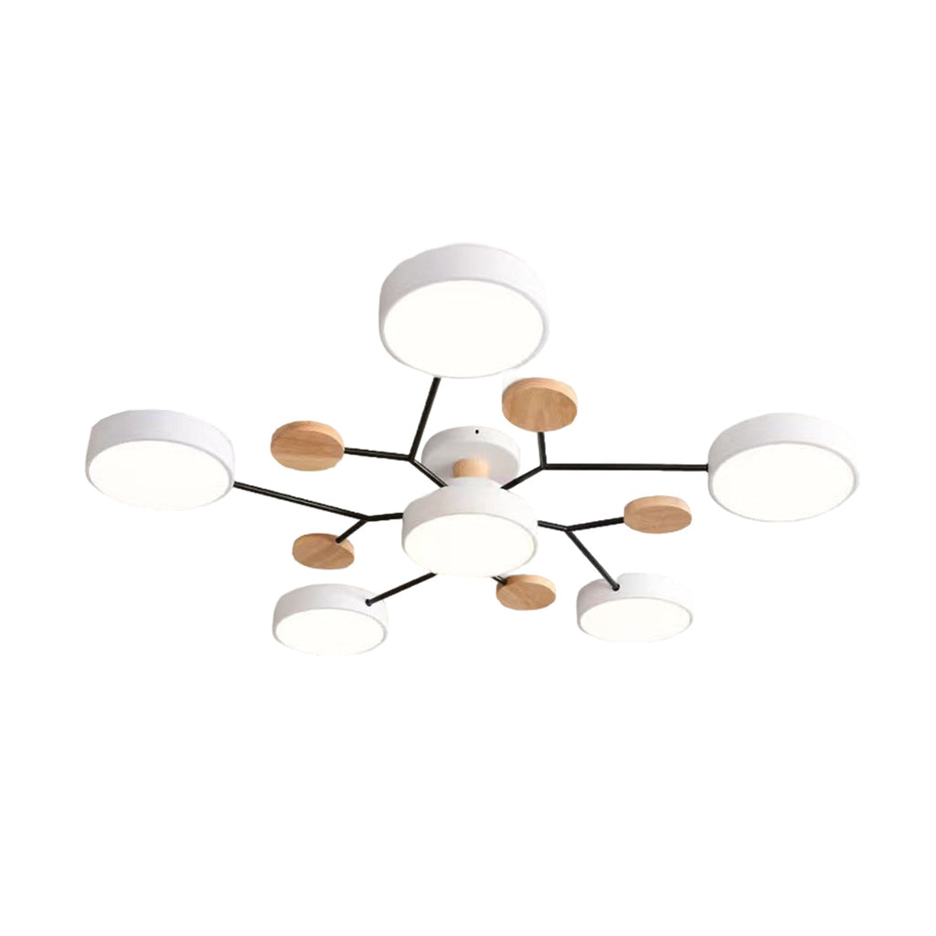 Pixie Sputnik Kids Ceiling Light Modern Flower LED Chandelier for Nurseries and Bedrooms