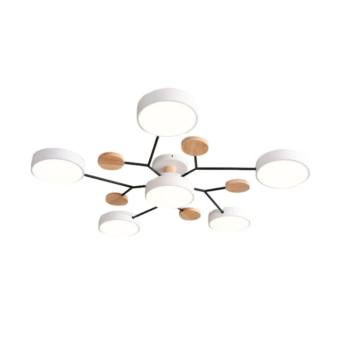 Pixie Sputnik Kids Ceiling Light Modern Flower LED Chandelier for Nurseries and Bedrooms