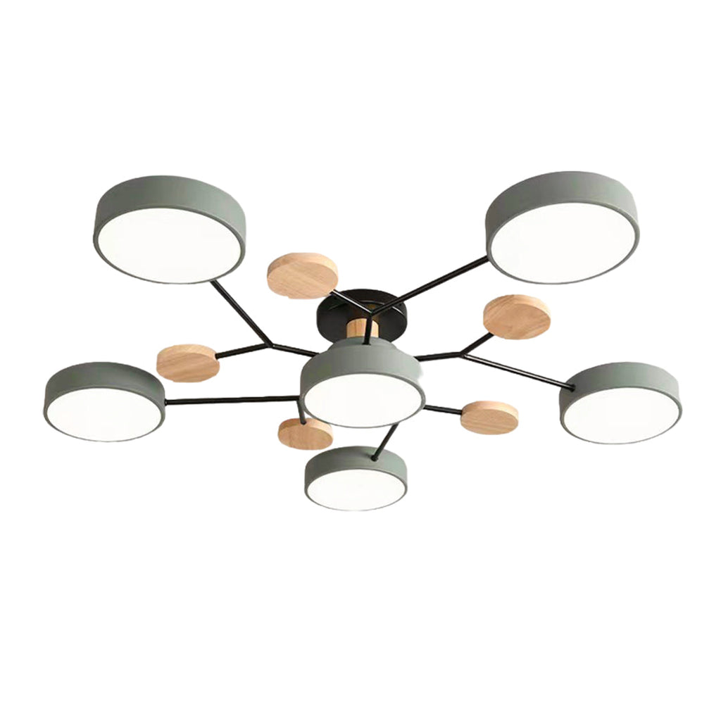 Pixie Sputnik Kids Ceiling Light Modern Flower LED Chandelier for Nurseries and Bedrooms