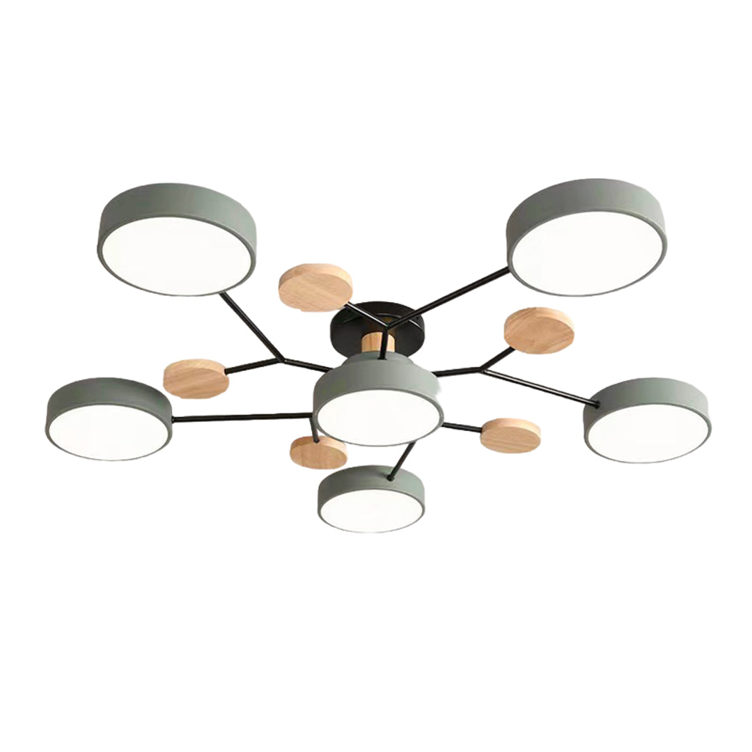 Pixie Sputnik Kids Ceiling Light Modern Flower LED Chandelier for Nurseries and Bedrooms