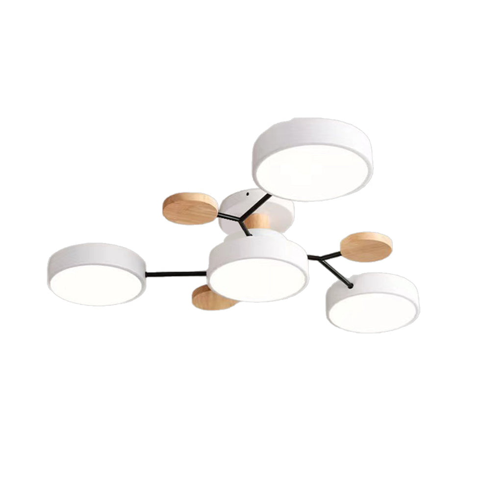 Pixie Sputnik Kids Ceiling Light Modern Flower LED Chandelier for Nurseries and Bedrooms
