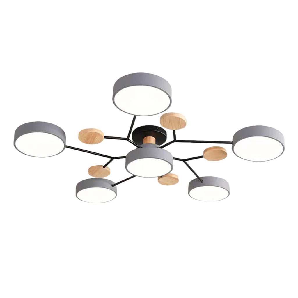 Pixie Sputnik Kids Ceiling Light Modern Flower LED Chandelier for Nurseries and Bedrooms