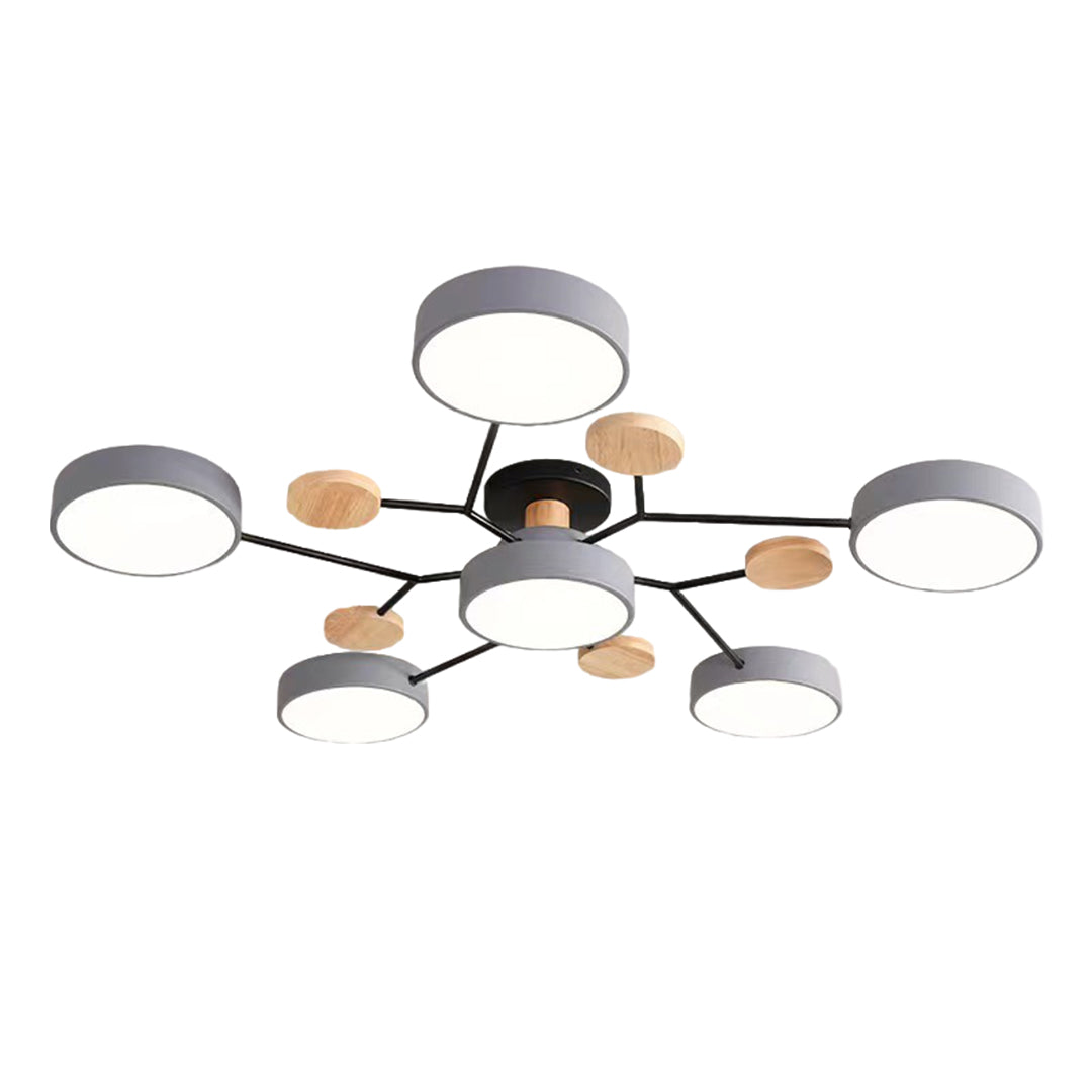 Pixie Sputnik Kids Ceiling Light Modern Flower LED Chandelier for Nurseries and Bedrooms