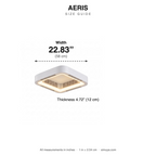 Aeris Modern Smart Luxury Designer Home size guide with dimensions