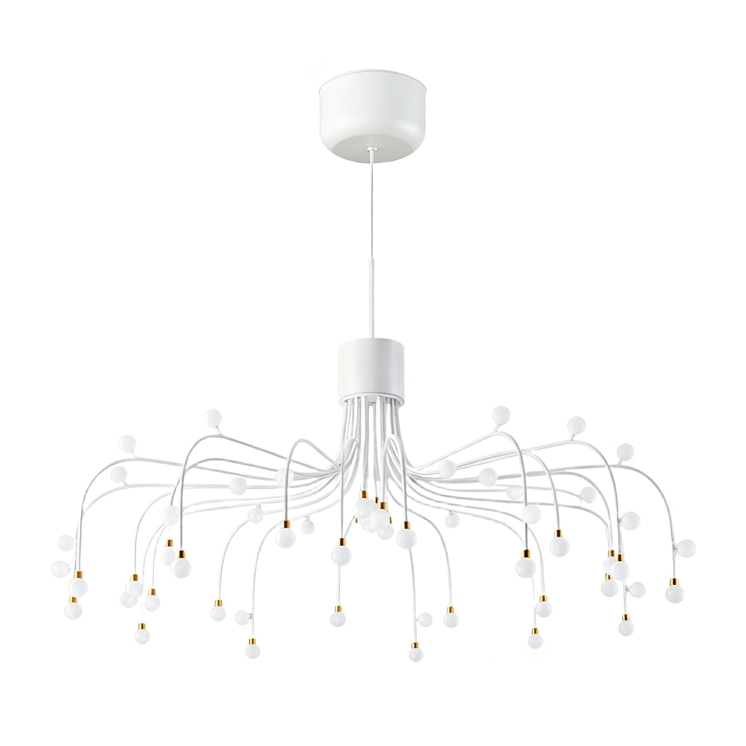 Retro Modern Adjustable Chandelier Iron and Acrylic LED Ceiling Light