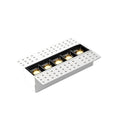 Aura recessed linear LED downlight 4-head on white background