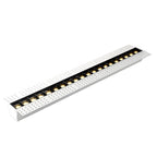 Aura recessed linear LED downlight long version on white background