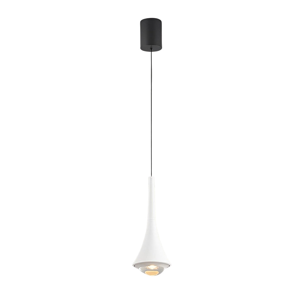 Cono Mini Cone Pendant Light Modern Aluminum and Glass Hanging Light for Dining Rooms