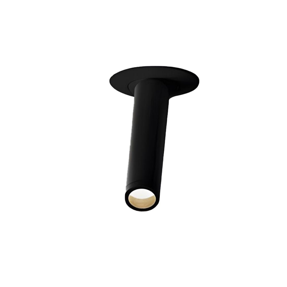 Spire black led surface spotlight cylindrical modern