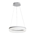 Loop black ring pendant light angle view