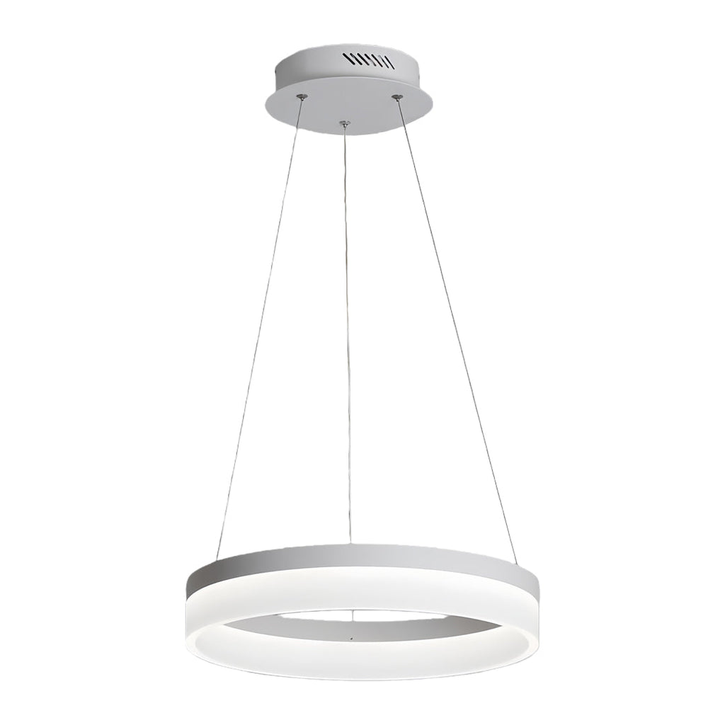 Loop black ring pendant light single ring design