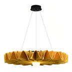 Hush acoustic felt pendant light bright gold