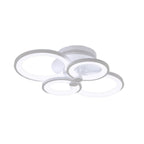 Ripple Overlapping Ring LED Ceiling Light Modern Semi Flush Mount for Low Ceilings