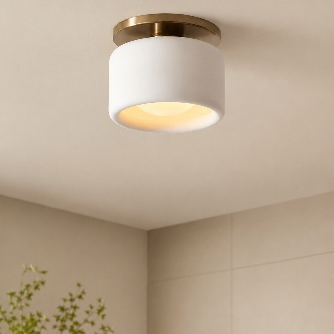 Pearl Flush Mount Ceiling Light – Modern Low-Profile Fixture