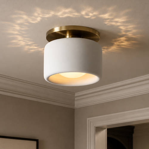 Pearl Flush Mount Ceiling Light – Modern Low-Profile Fixture