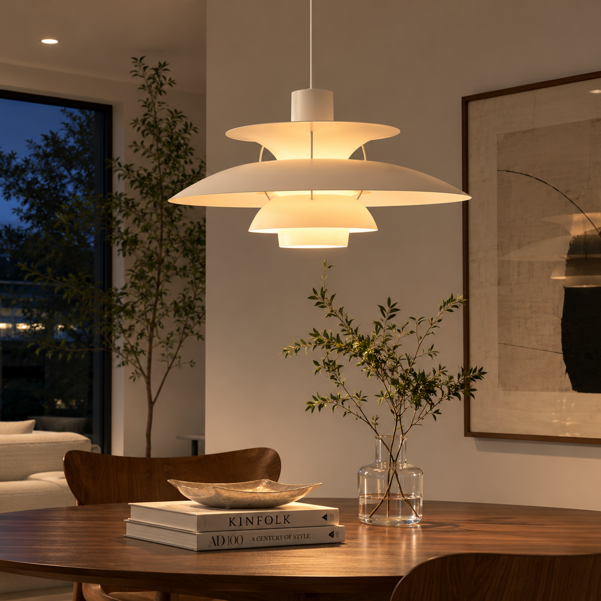 Simuya Danish Multi-layer Metal Pendant Light