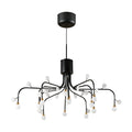 Retro Modern Adjustable Chandelier Iron and Acrylic LED Ceiling Light