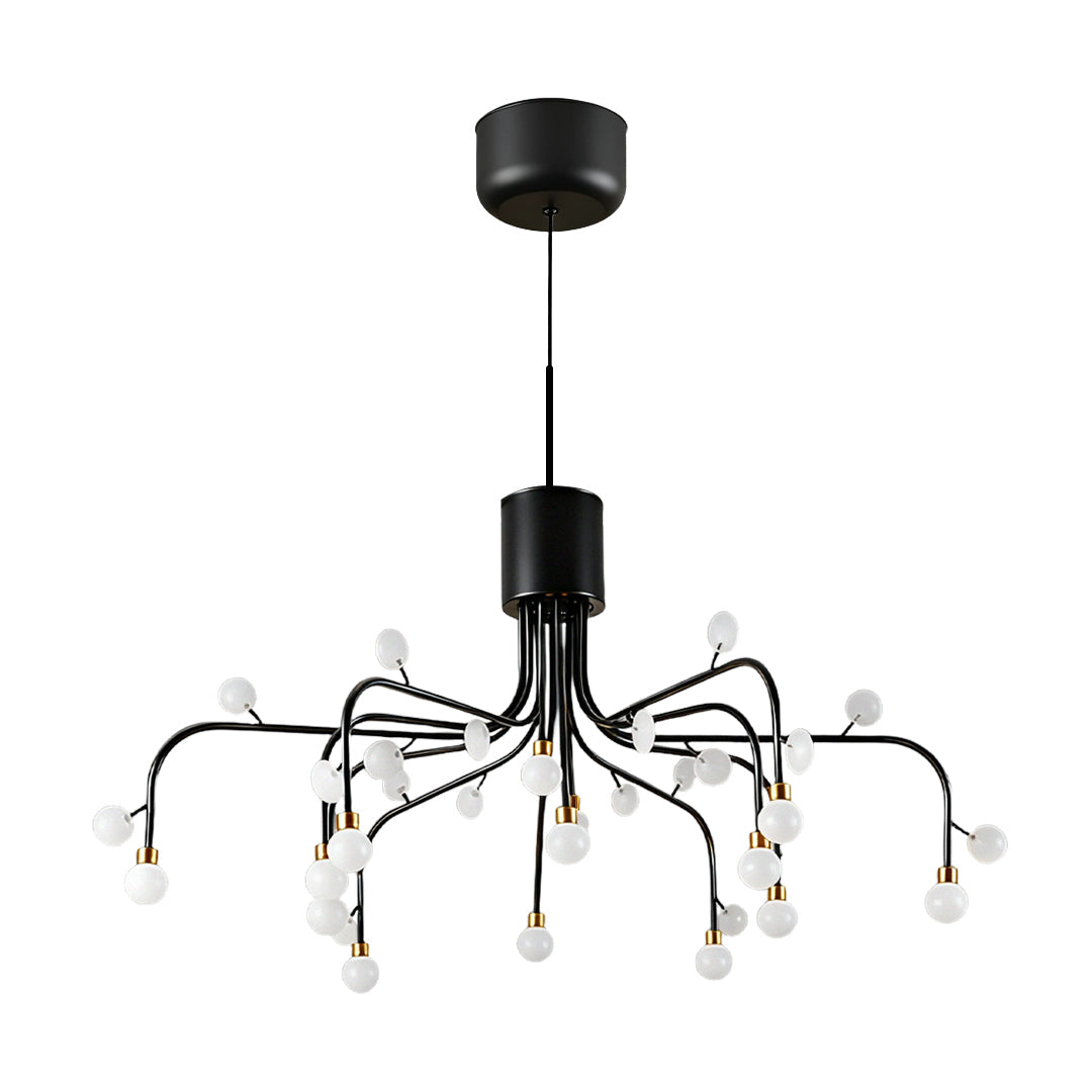 Retro Modern Adjustable Chandelier Iron and Acrylic LED Ceiling Light