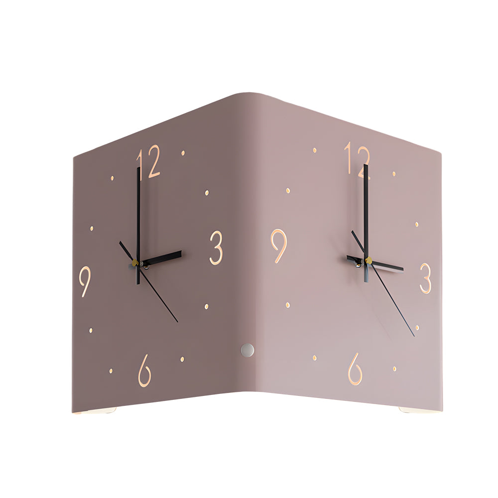 Tempo Backlit Wall Clock Lamp Modern Silent LED Clock Light with USB Charging
