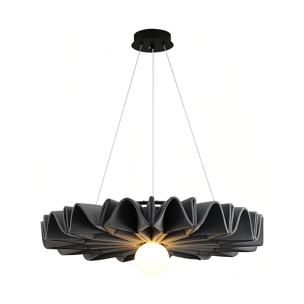 Hush acoustic felt pendant light dark charcoal