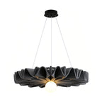 Hush acoustic felt pendant light dark charcoal