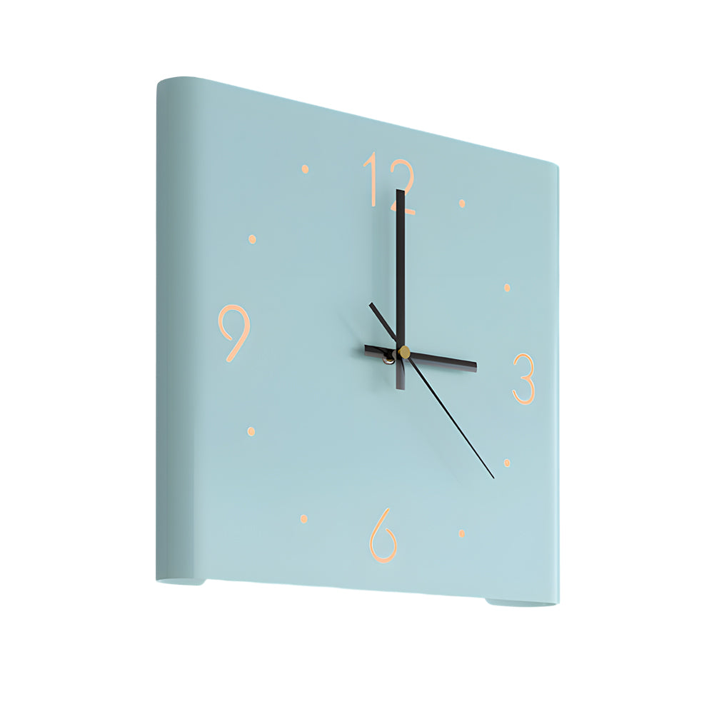 Tempo Backlit Wall Clock Lamp Modern Silent LED Clock Light with USB Charging