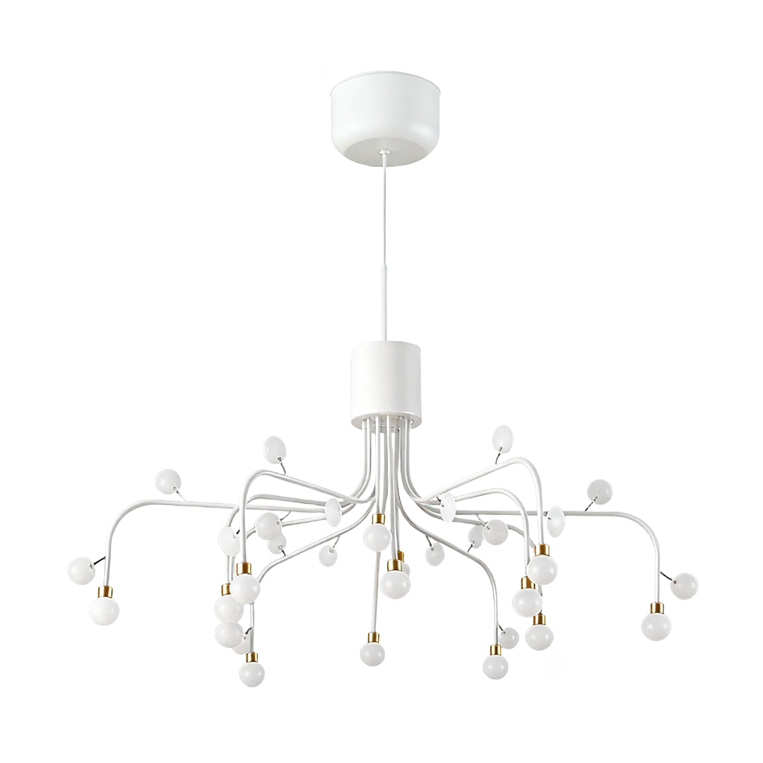 Retro Modern Adjustable Chandelier Iron and Acrylic LED Ceiling Light