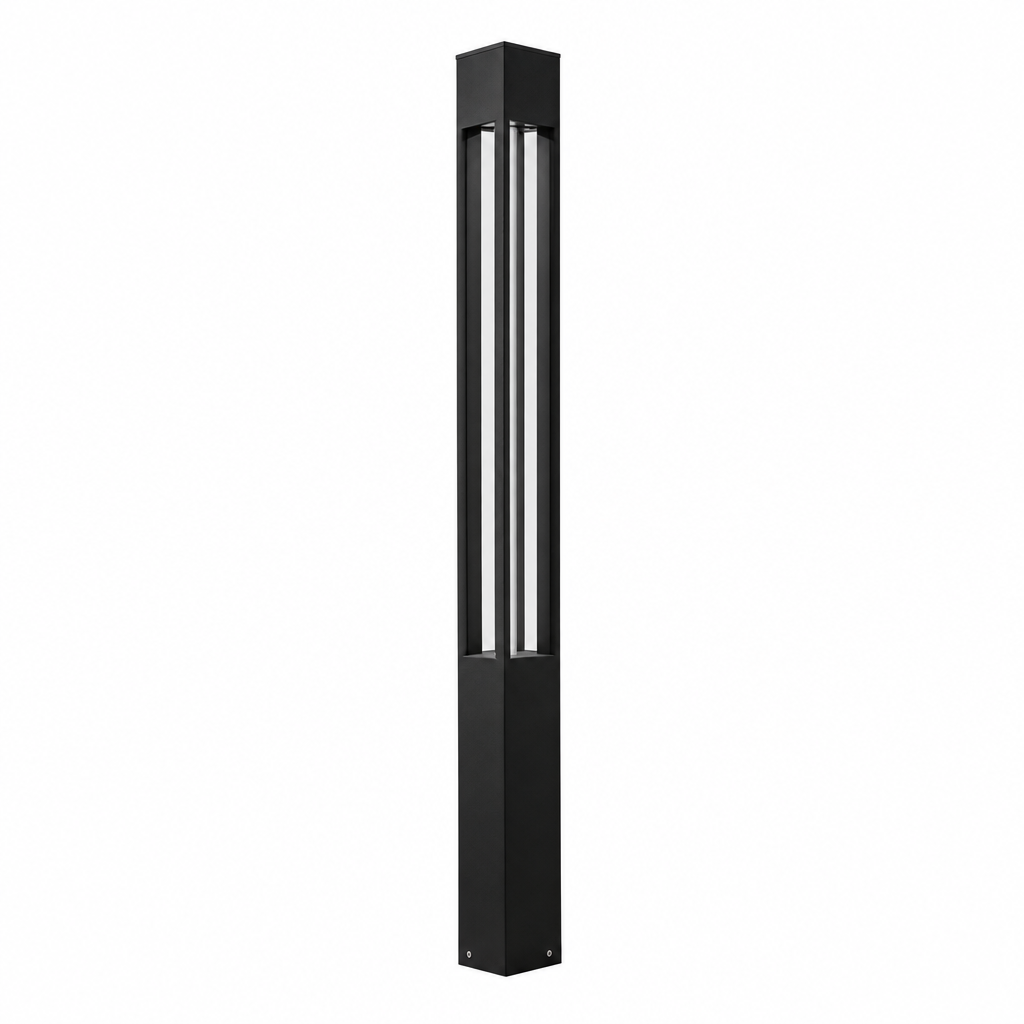 Sentiero bollard Square on white background