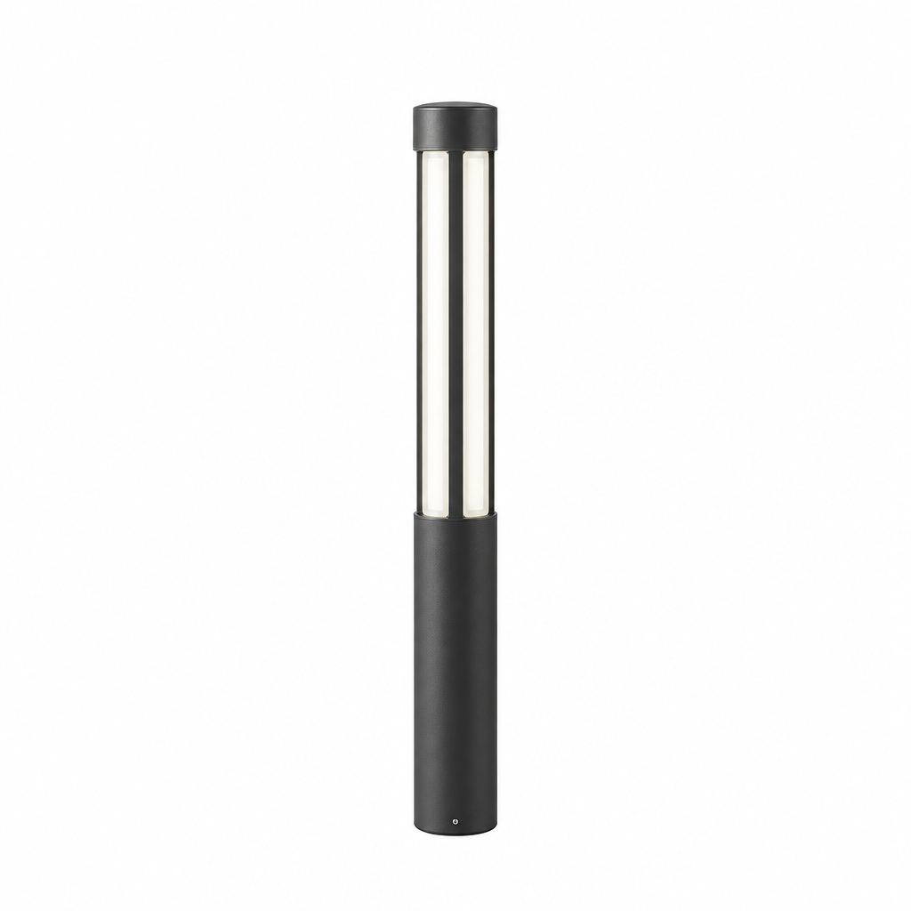 Columna bollard light on white background