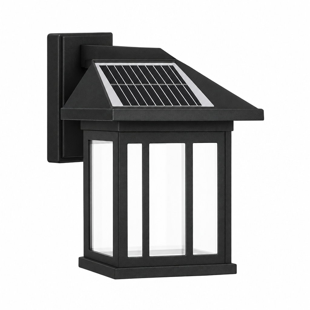Lanterna lantern wall sconce Black on white background