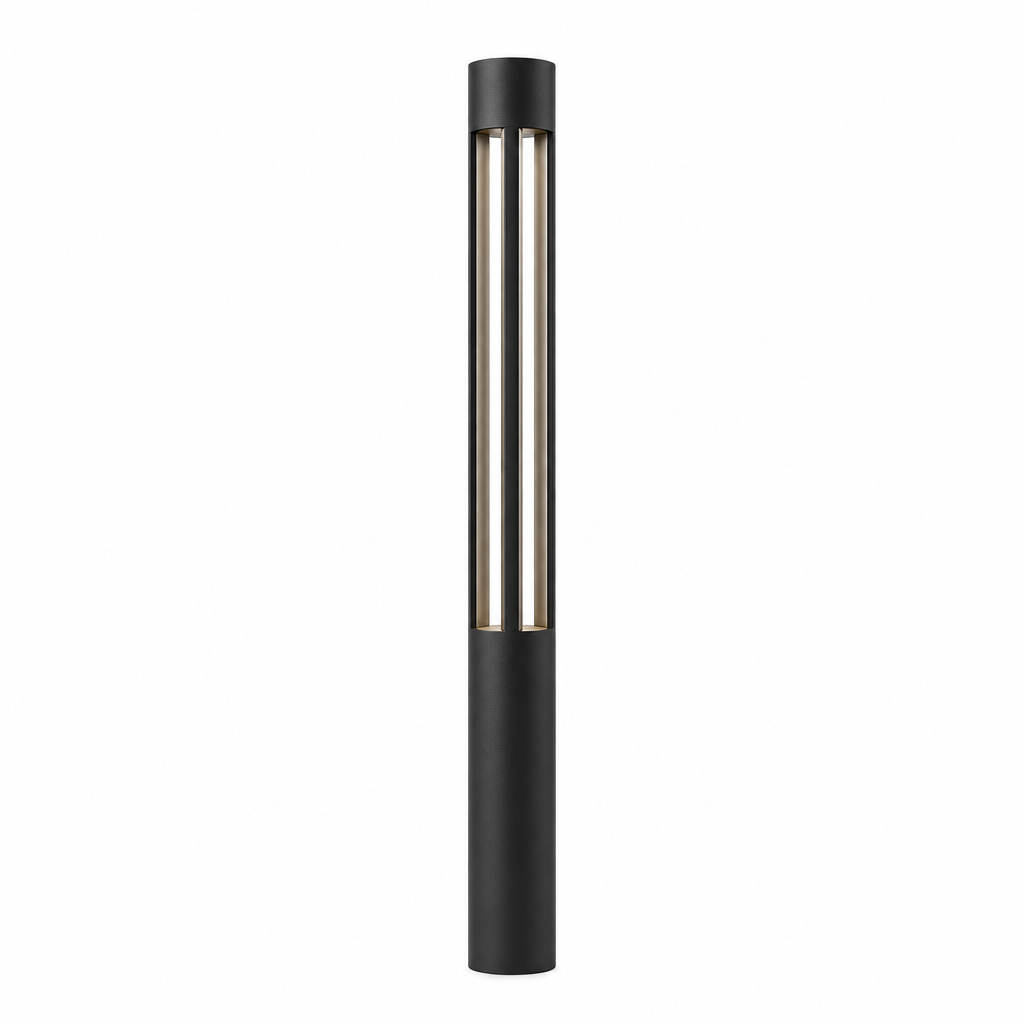 Sentiero bollard Round on white background