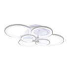 Ripple Overlapping Ring LED Ceiling Light Modern Semi Flush Mount for Low Ceilings
