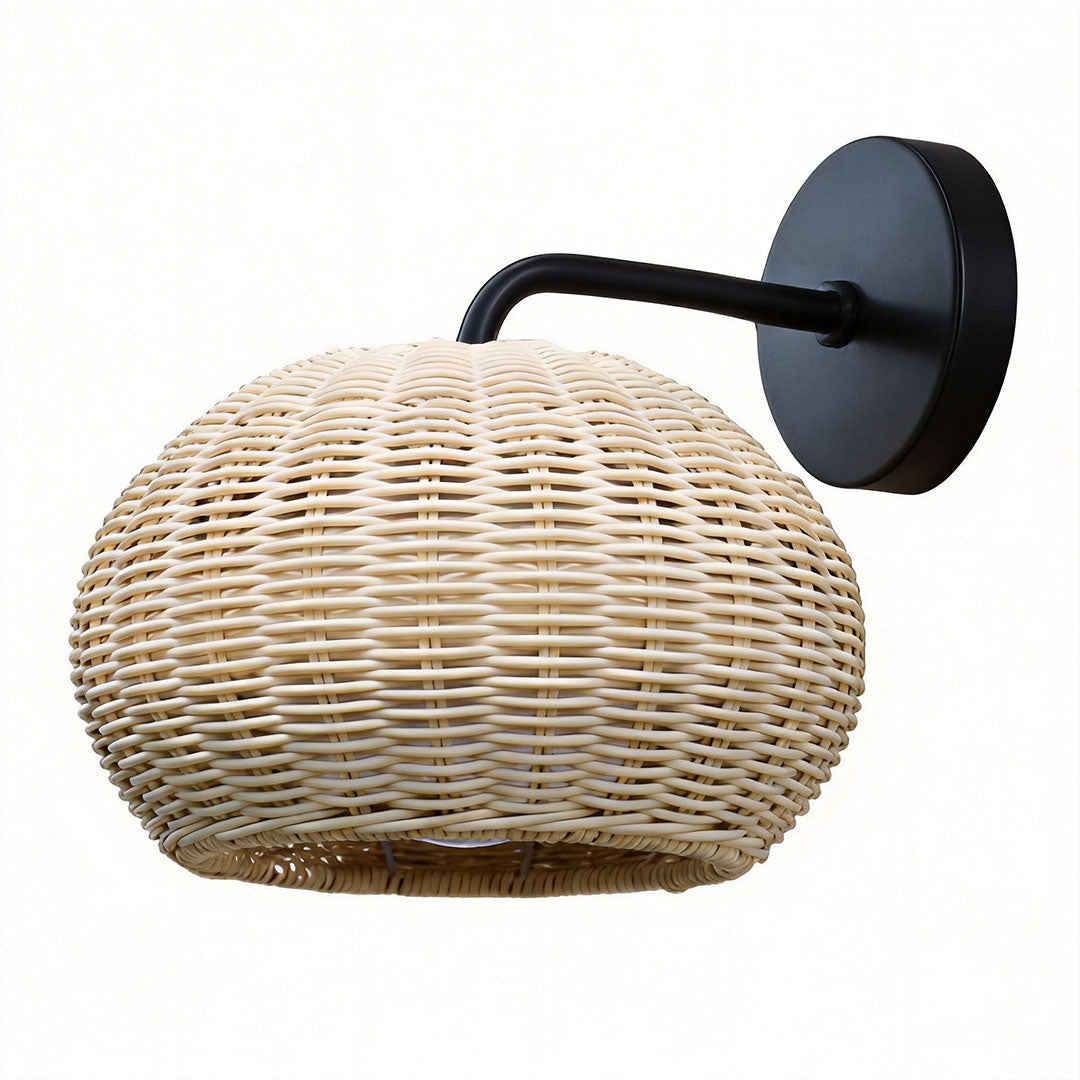 Nido rattan light Beige on white background