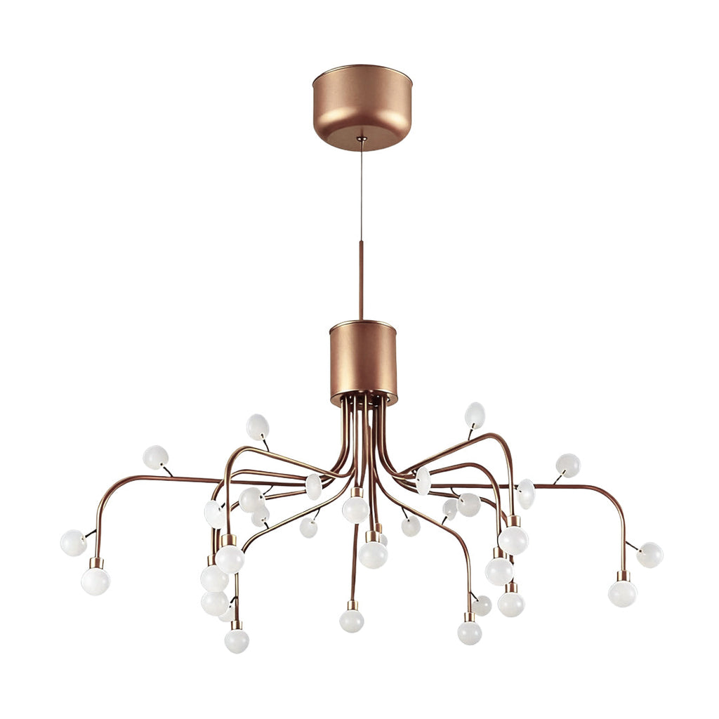 Retro Modern Adjustable Chandelier Iron and Acrylic LED Ceiling Light