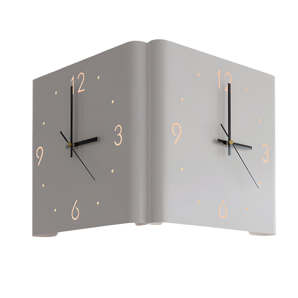 Tempo Backlit Wall Clock Lamp Modern Silent LED Clock Light with USB Charging