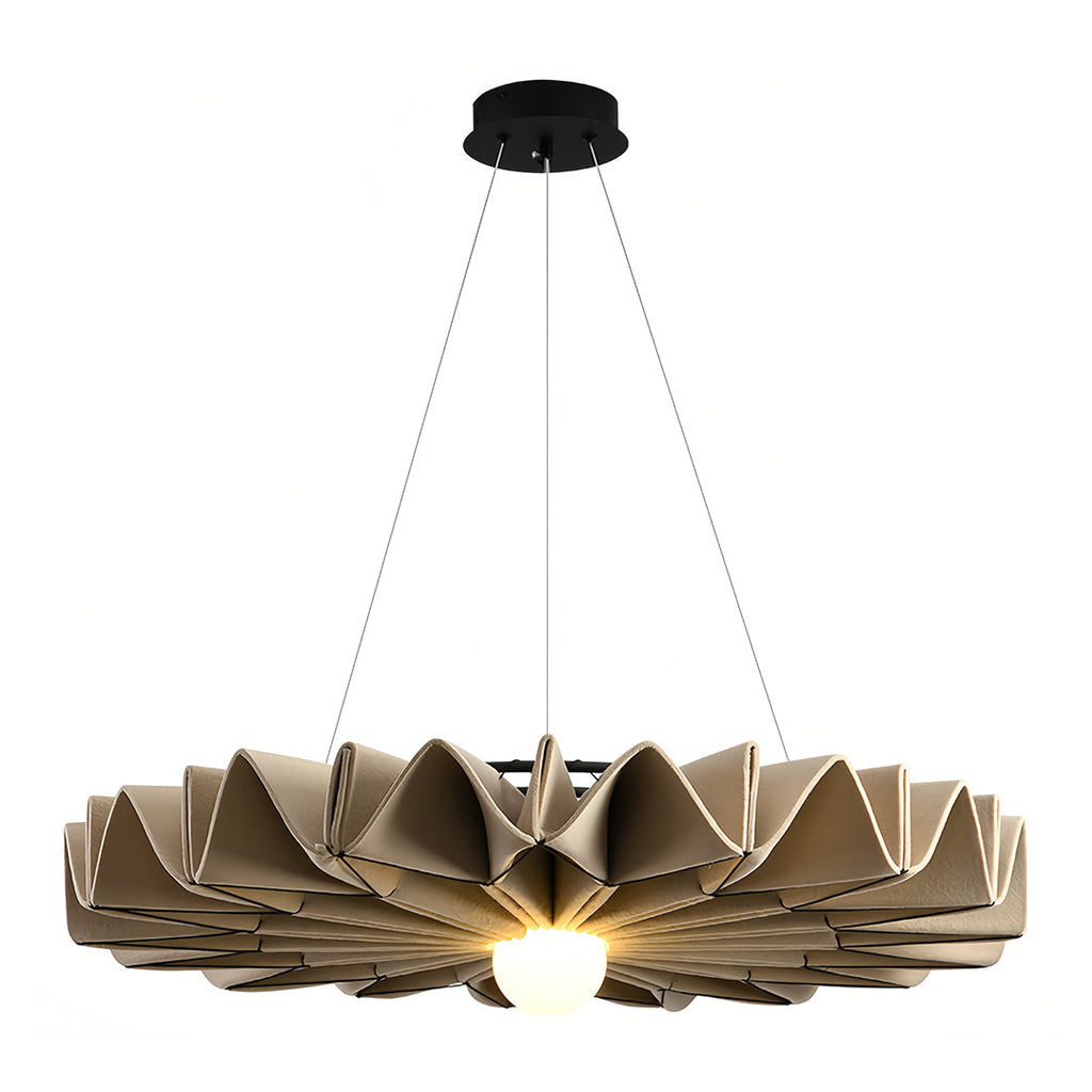 Hush acoustic felt pendant light neutral beige