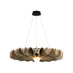 Hush acoustic felt pendant light neutral brown