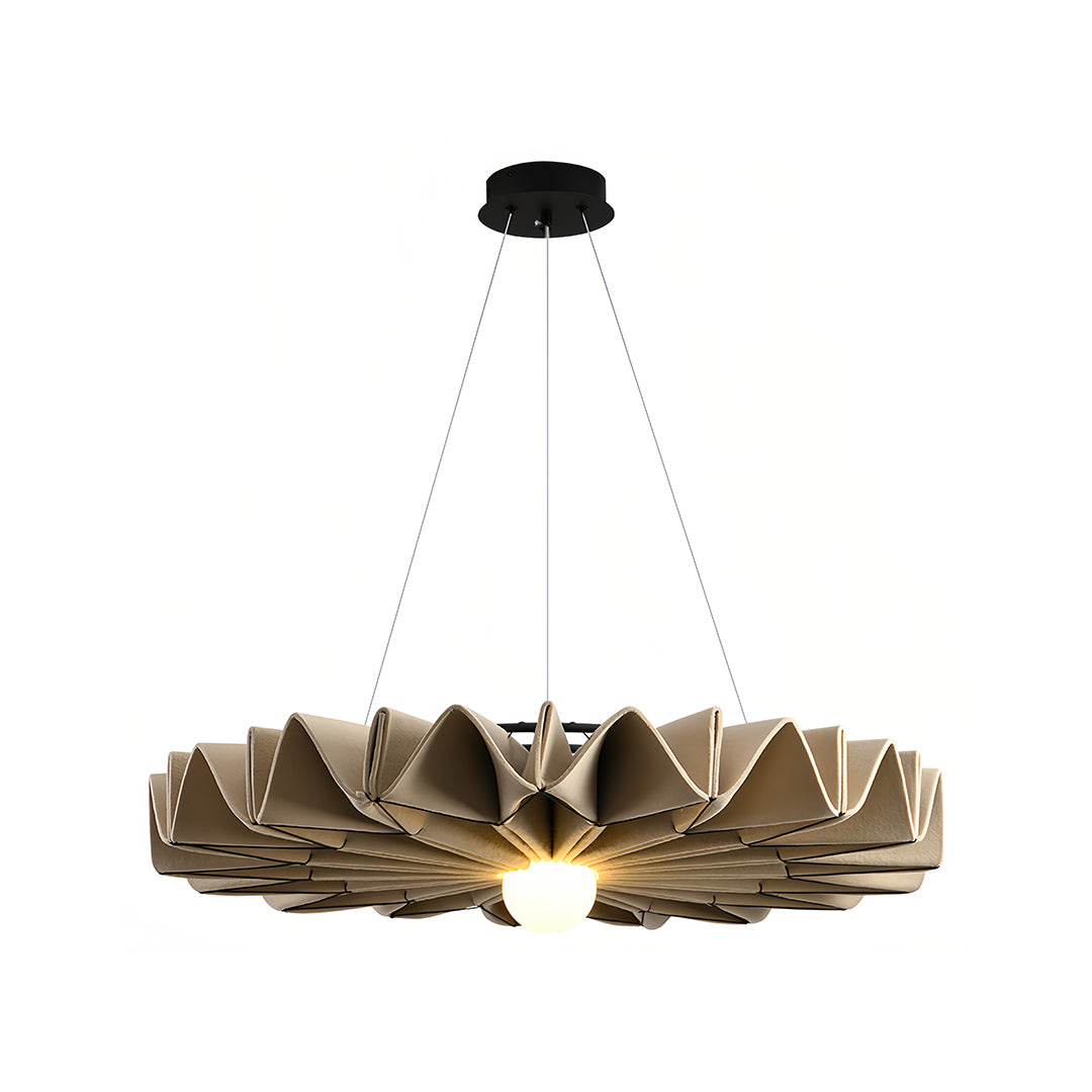 Hush acoustic felt pendant light neutral brown