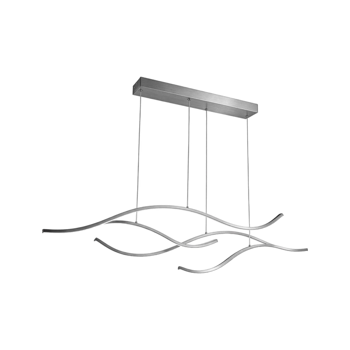 Onda wavy LED pendant light 47 inch angle view