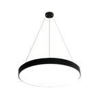 Orbis LED ring pendant light in black