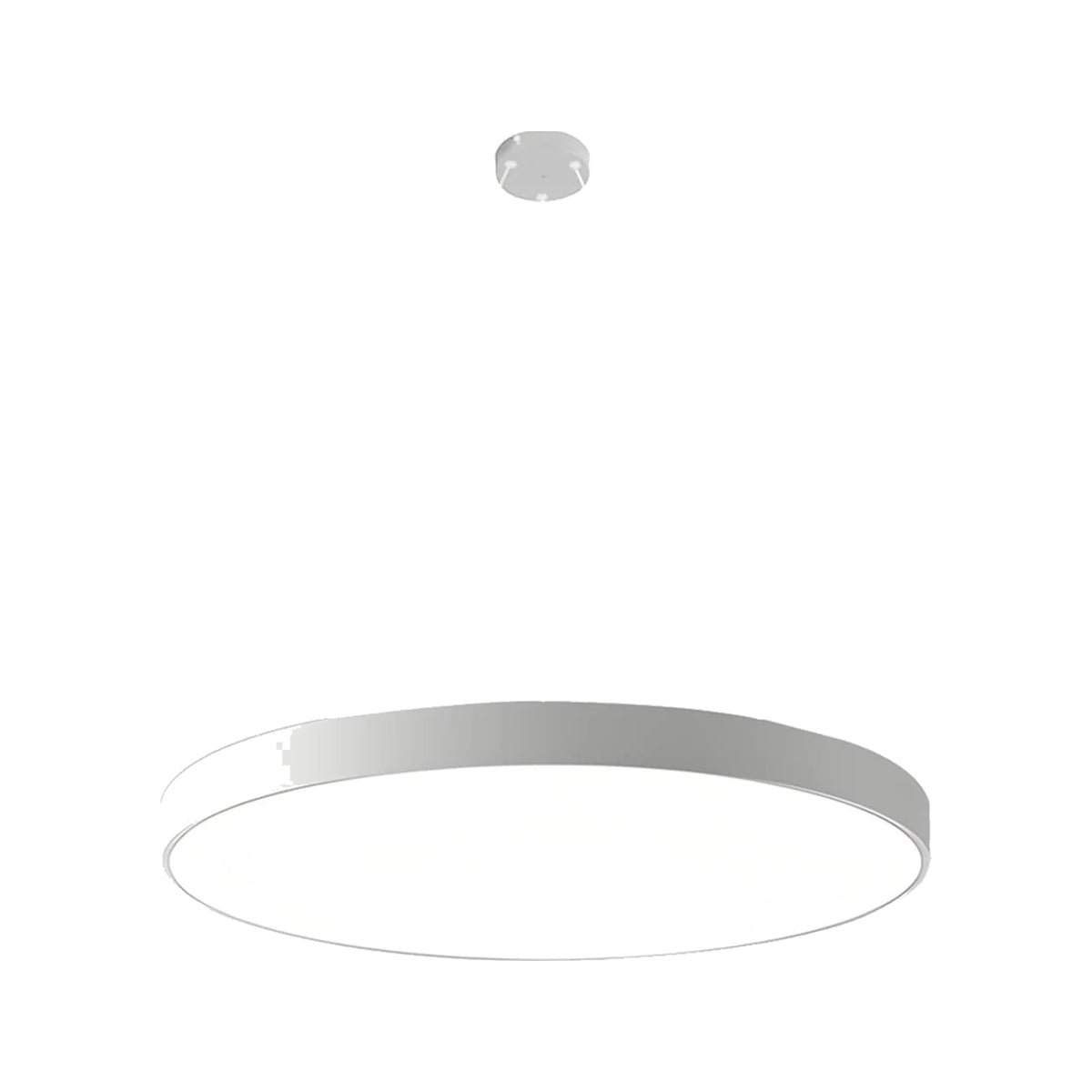 Orbis LED ring pendant light in white
