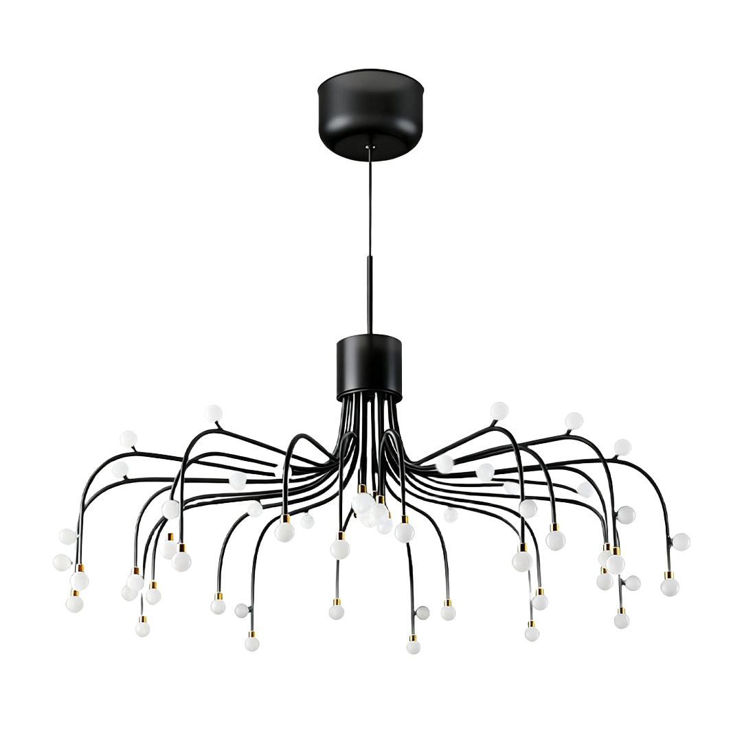 Retro Modern Adjustable Chandelier Iron and Acrylic LED Ceiling Light
