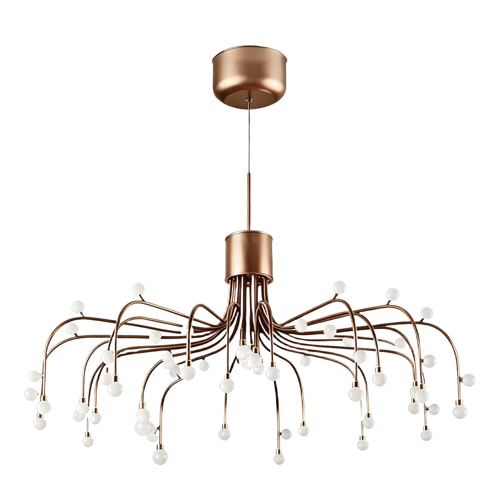 Retro Modern Adjustable Chandelier Iron and Acrylic LED Ceiling Light