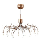 Retro Modern Adjustable Chandelier Iron and Acrylic LED Ceiling Light