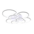 Ripple Overlapping Ring LED Ceiling Light Modern Semi Flush Mount for Low Ceilings
