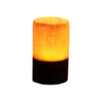 Pine Wood Cube Night Light Cordless LED Touch Lamp with Dimmable Glow