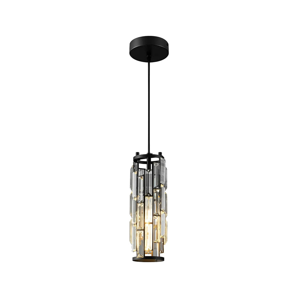 Vela mini crystal pendant light black 1-light